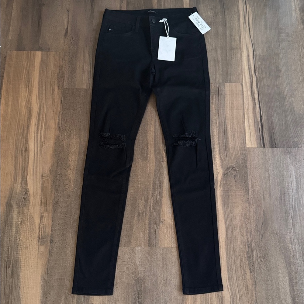 KanCan Busted Knee Black skinny jeans